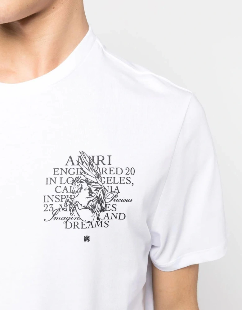 Precious Memories Printed T-Shirt in White