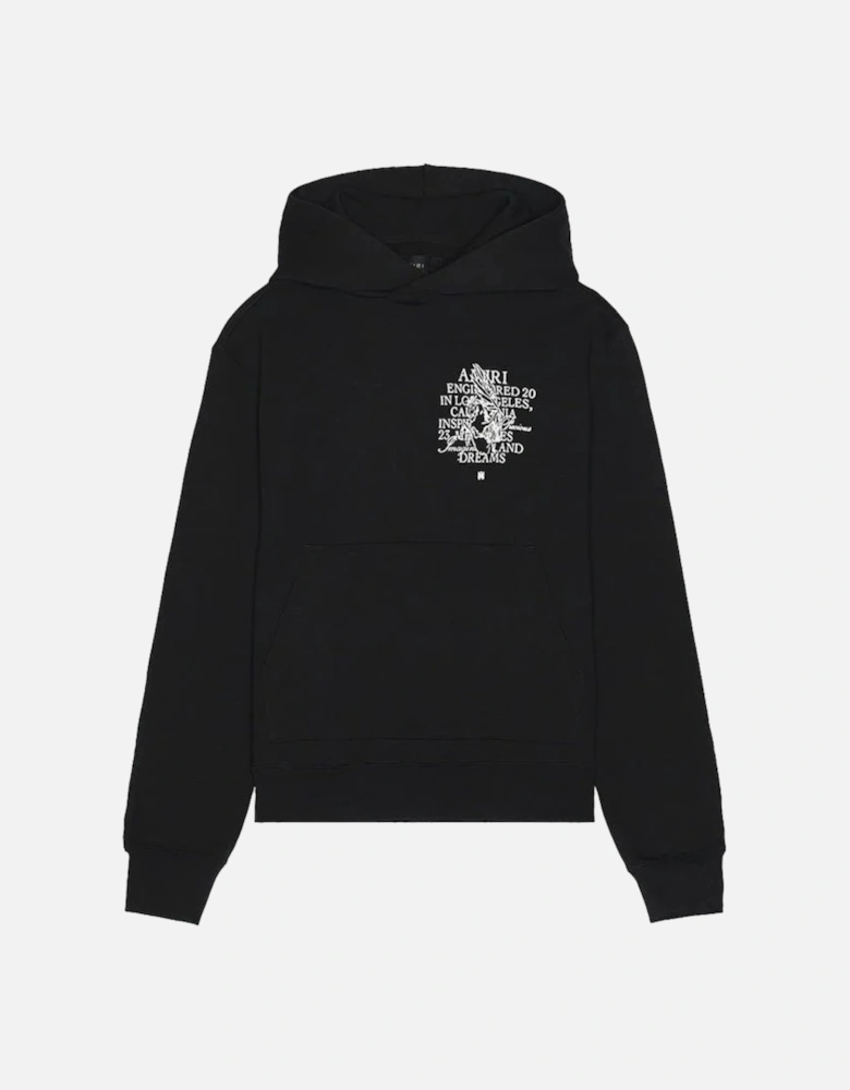 Precious Memories Printed Hoodie in Black