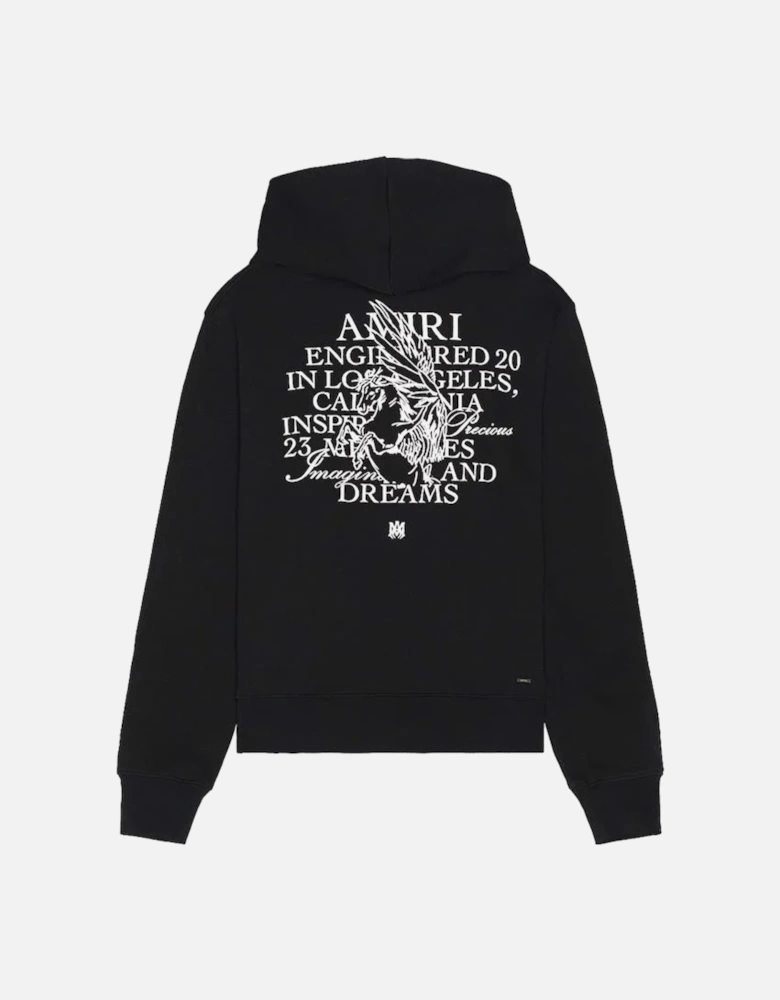 Precious Memories Printed Hoodie in Black