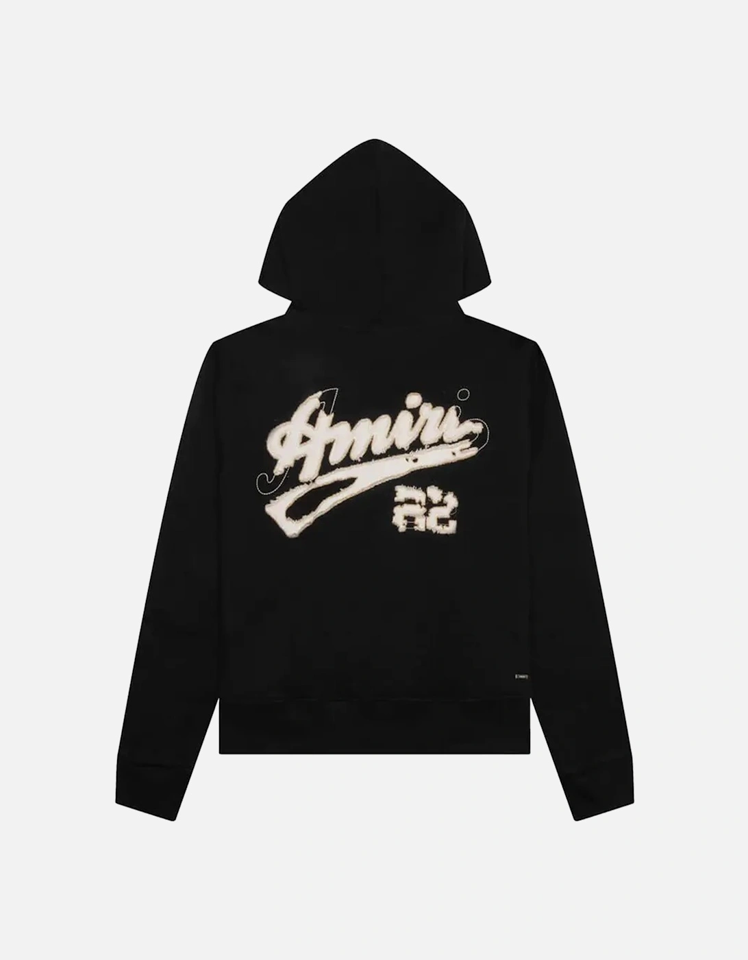 22 Logo Embroidered Hoodie in Black