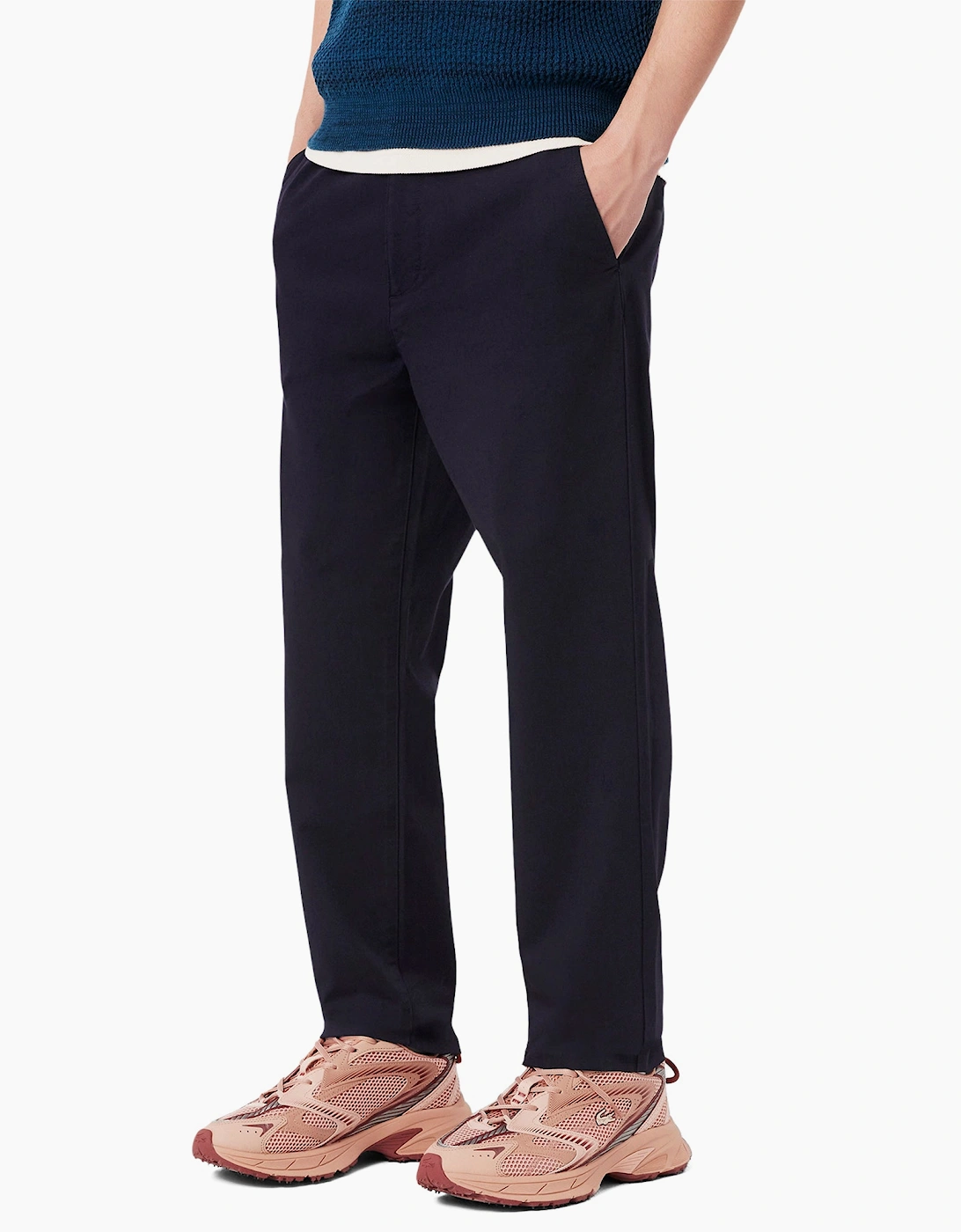 Men's Lacoste XH0062 Relaxed Chino Pant - Navy - Size: 35/34