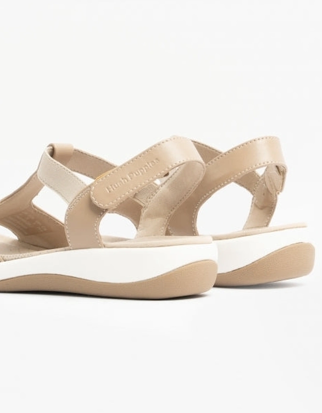 SYLVIE Womens Leather Sandals Taupe