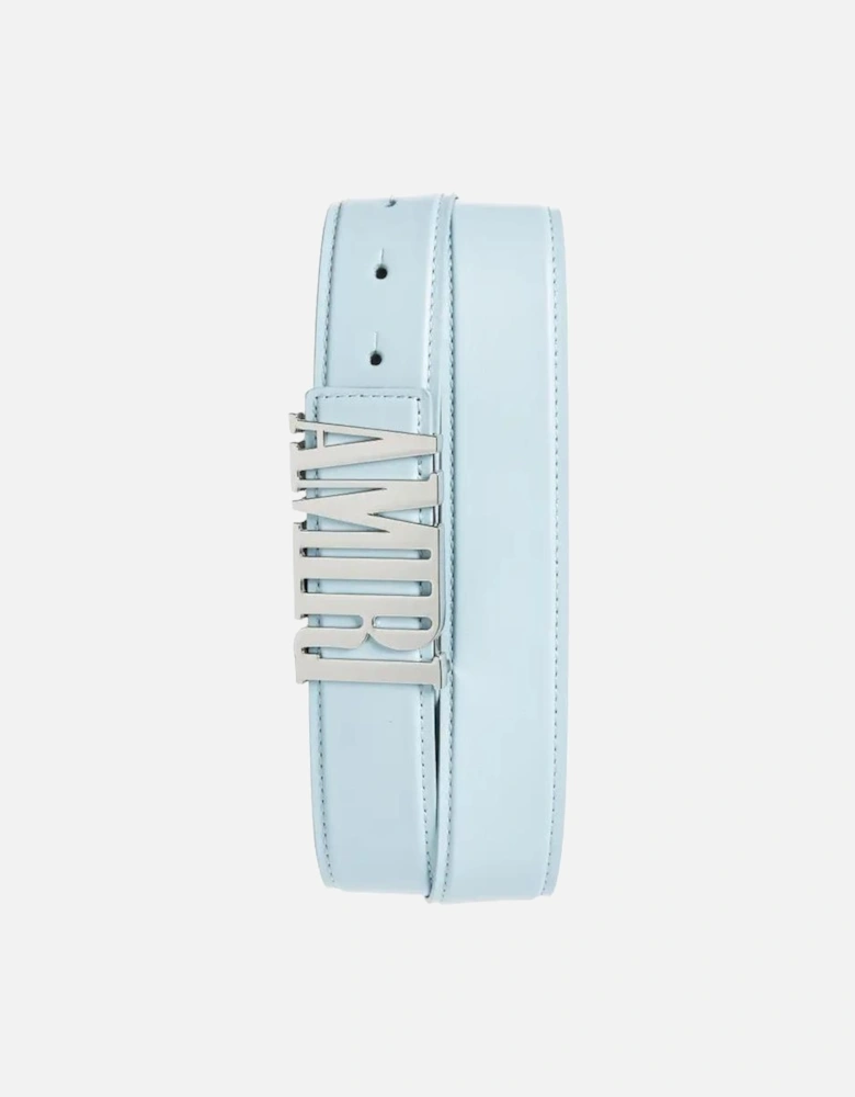 Nappa Logo 4CM Belt in Baby Blue