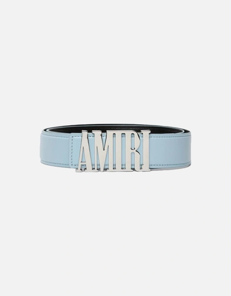 Nappa Logo 4CM Belt in Baby Blue