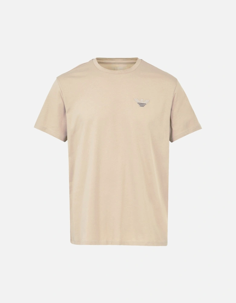 Beach Embroidered Logo T-Shirt Plaza Taupe