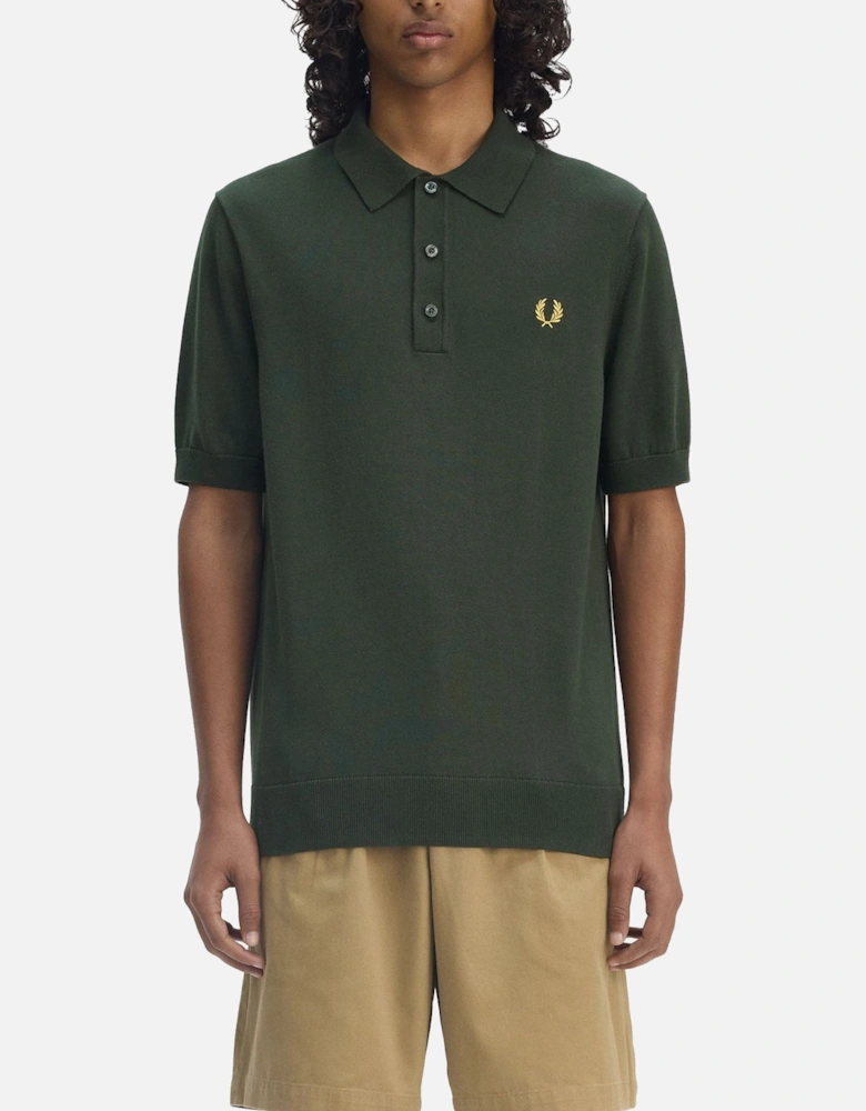 Cotton Knitted Polo Shirt