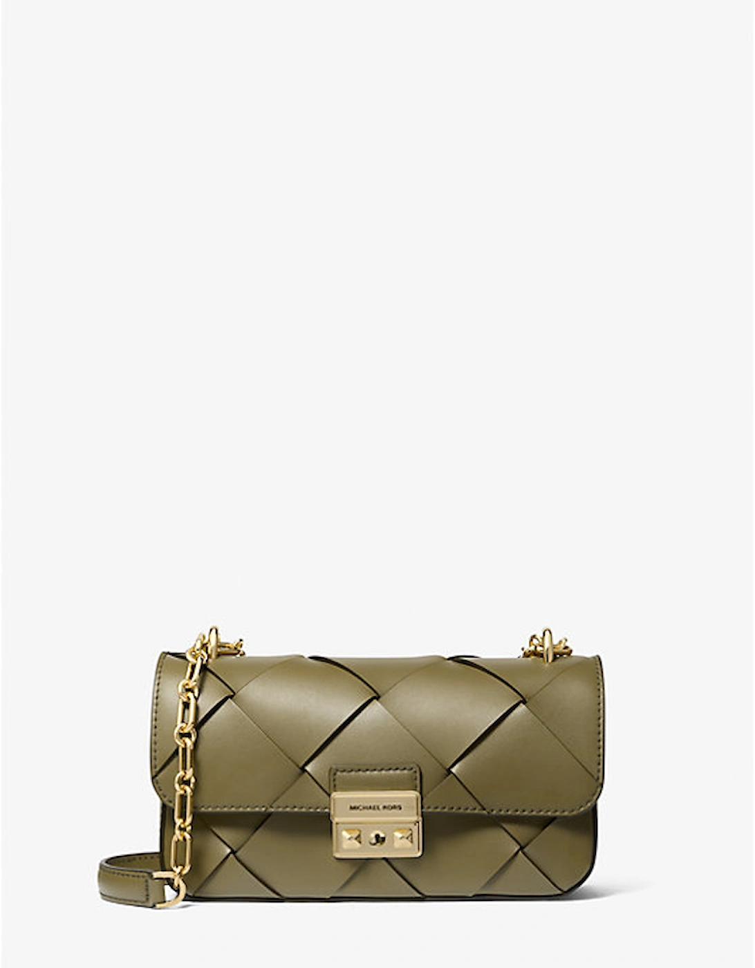 Tribeca Small Woven Leather Shoulder Bag, 2 of 1