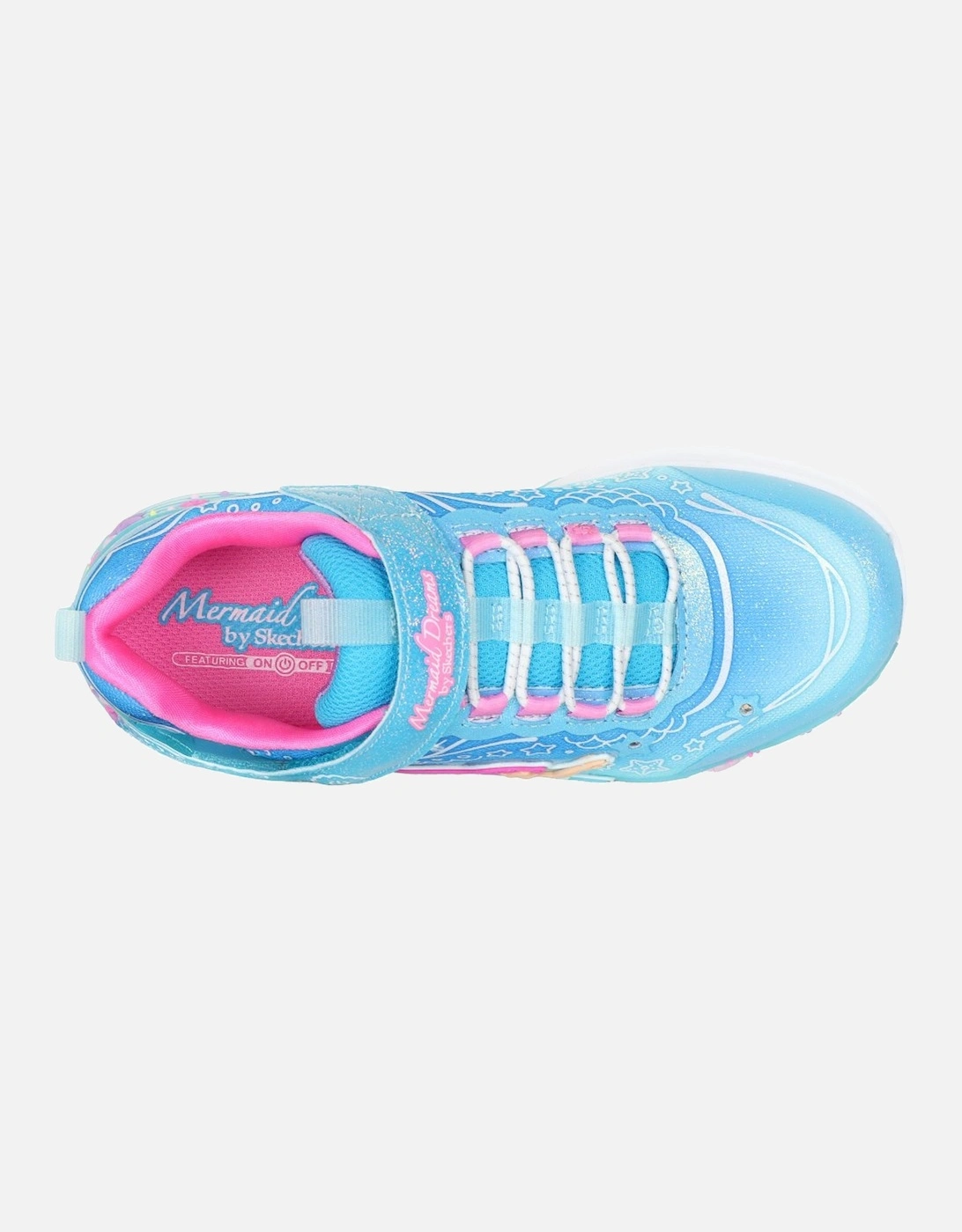 Mermaid Dream Lights Girls Sports Trainers