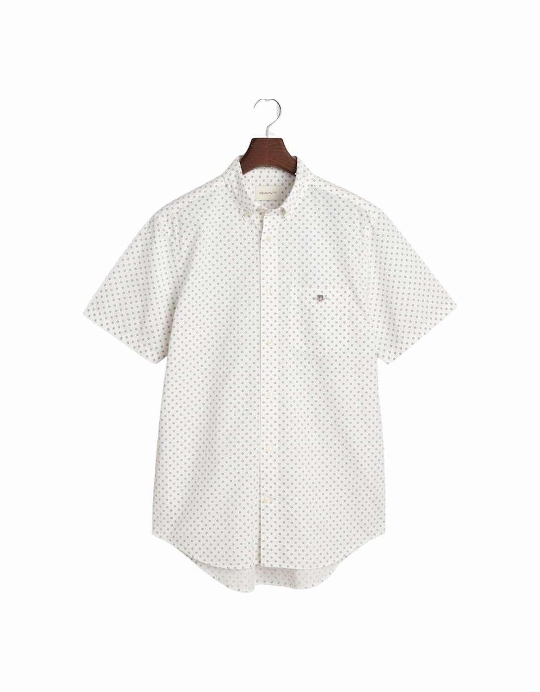 Reg Micro Print SS Shirt - Eggshell, 5 of 4