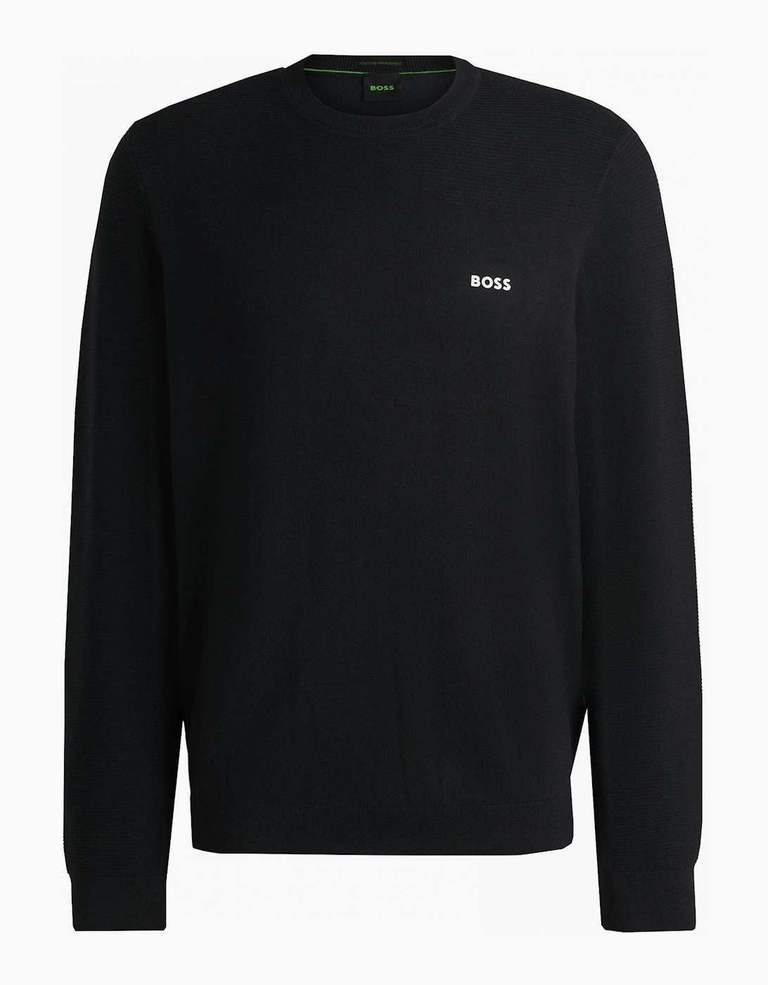 Hugo Boss Men's Black Navy Motum Knitted Jumper - Size: 46