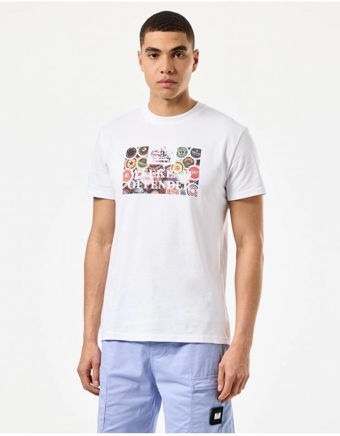 Caps T Shirt White