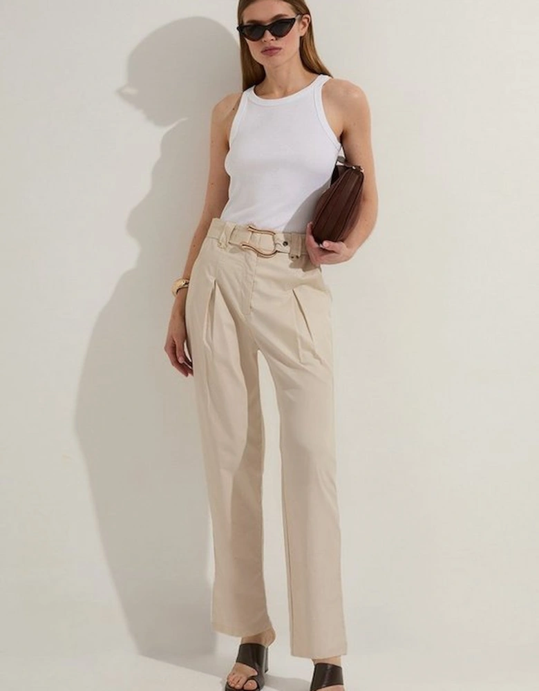 Cotton Sateen Woven Trouser