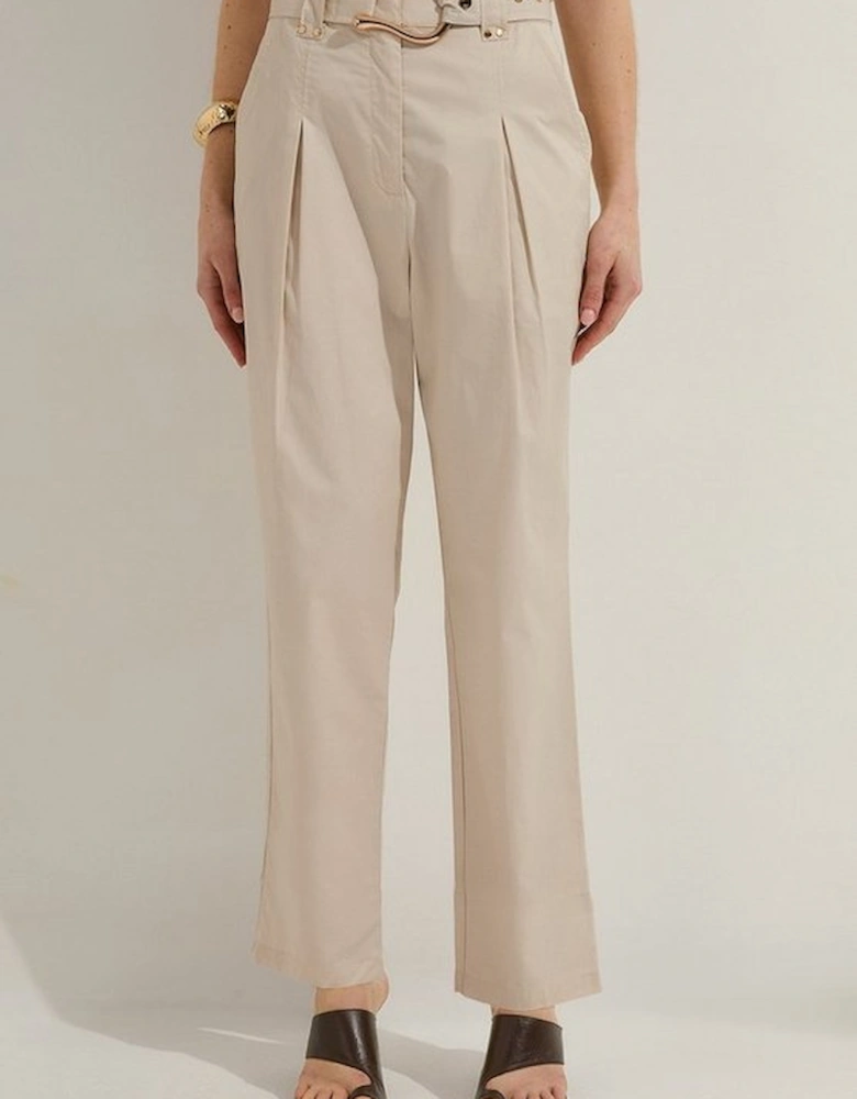 Cotton Sateen Woven Trouser