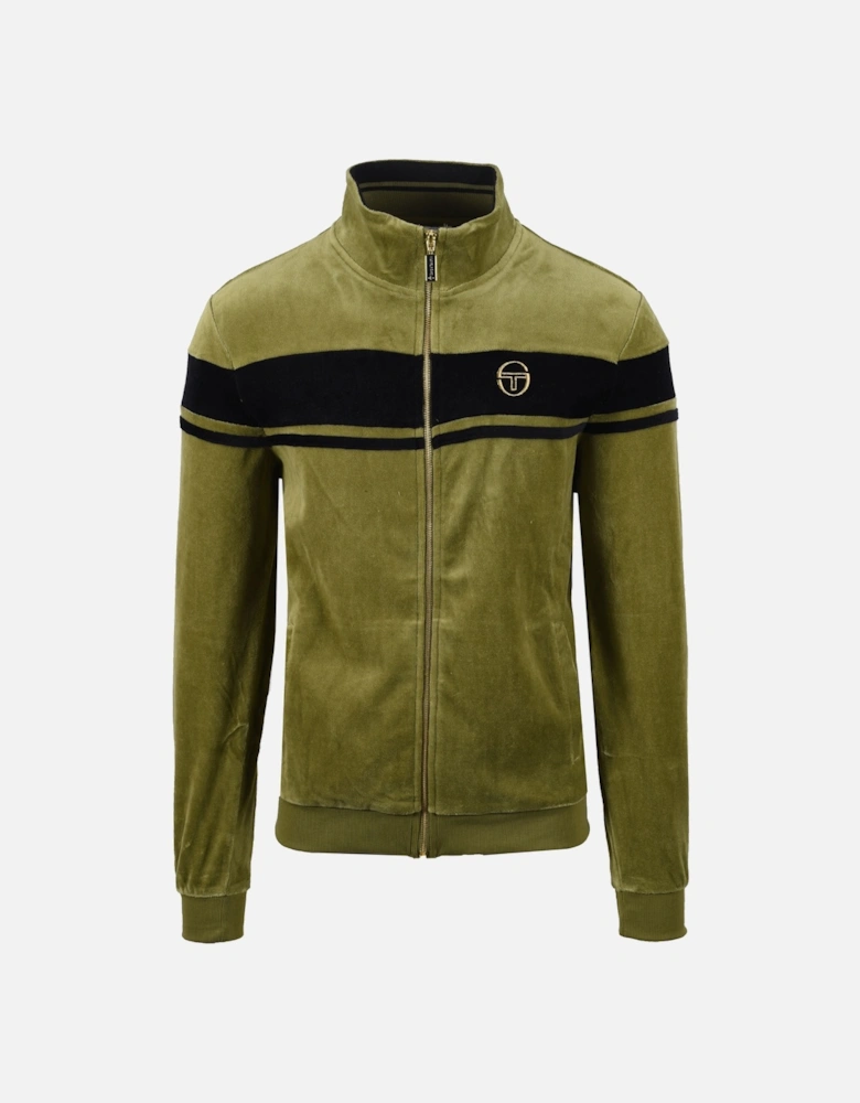 Damarindo Velour Track Top Green/Navy