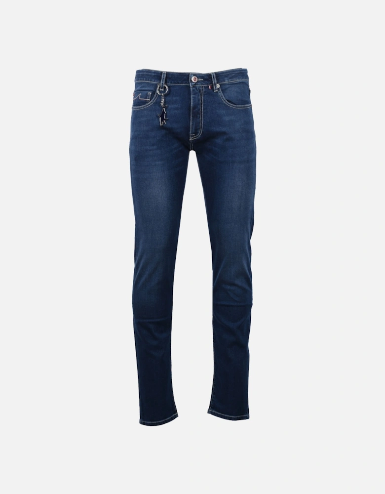 Paul And Shark Red Rivet Jeans Light Denim