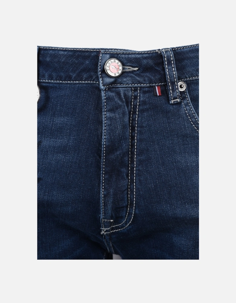 Paul And Shark Red Rivet Jeans Light Denim