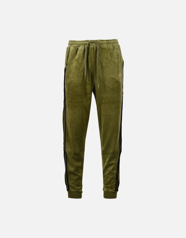 Damarindo Velour Track Pant Green/Navy