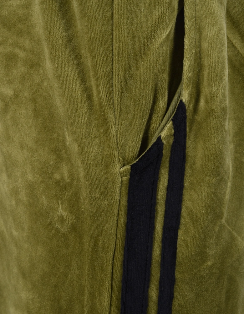 Damarindo Velour Track Pant Green/Navy