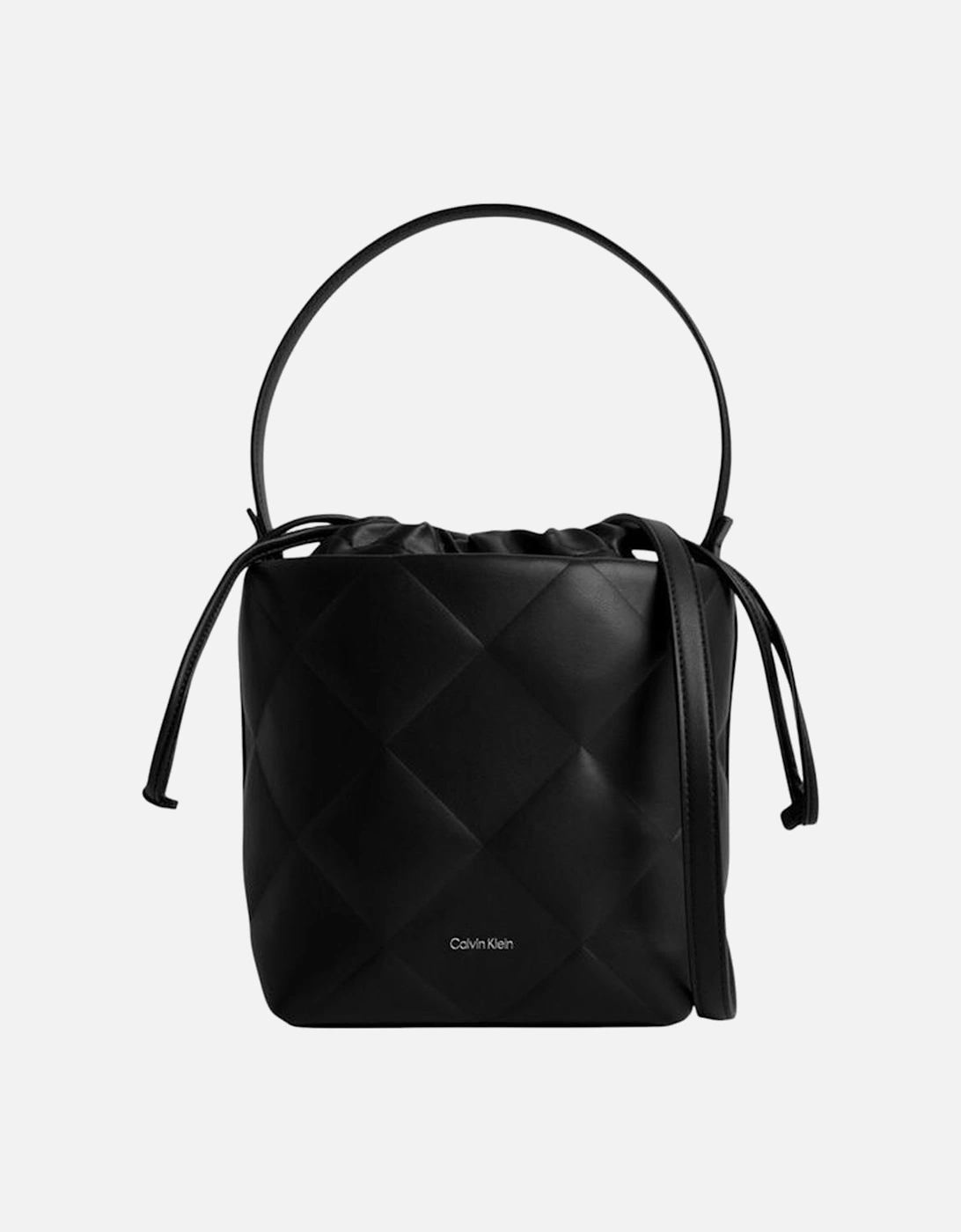 Diamond Quilt Bucket Medium Bag Women - Black Handbags