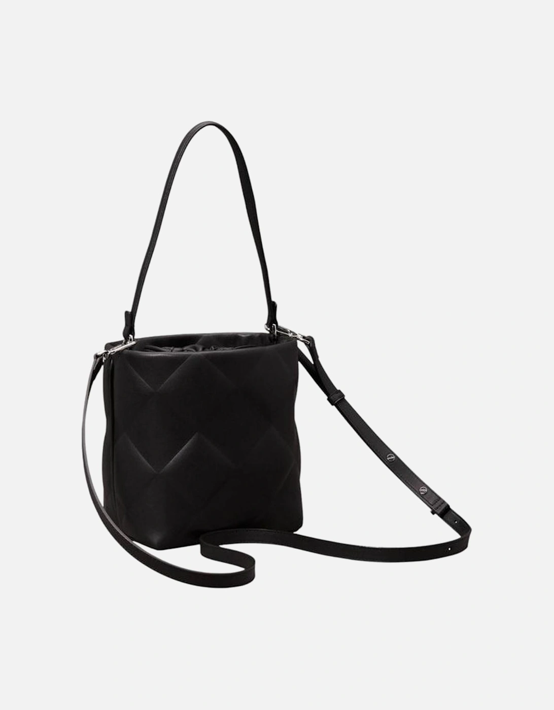 Diamond Quilt Bucket Medium Bag Women - Black Handbags