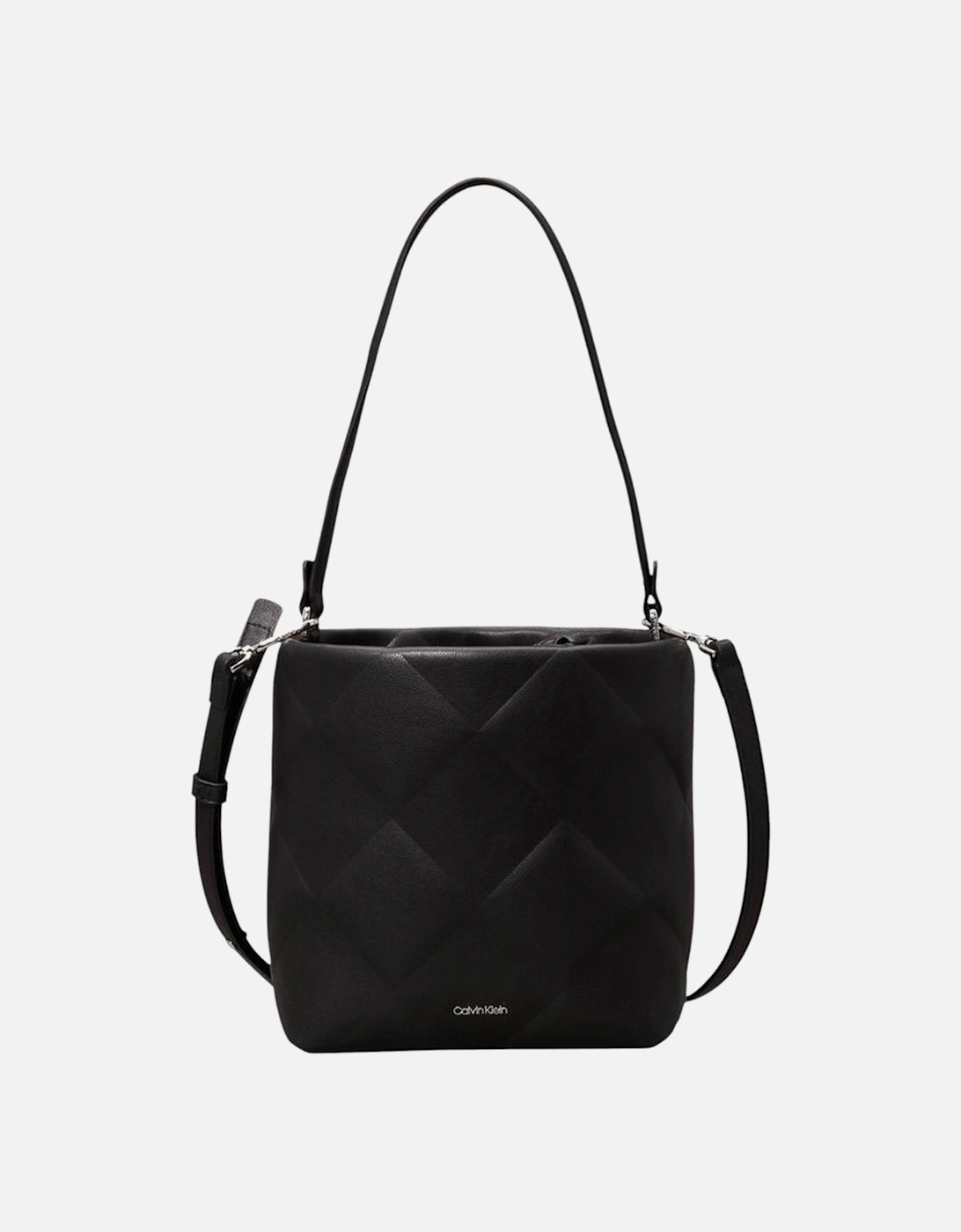 Diamond Quilt Bucket Medium Bag Women - Black Handbags