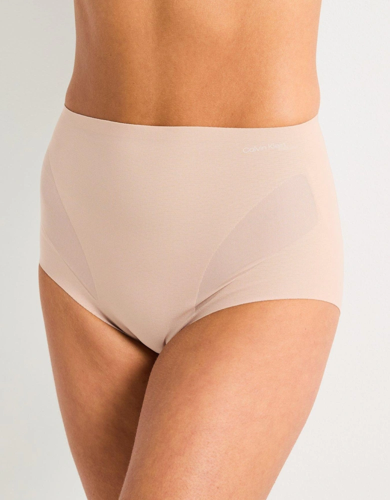 Stay Put Mesh Sculpted Firm Mesh Brief - Beige