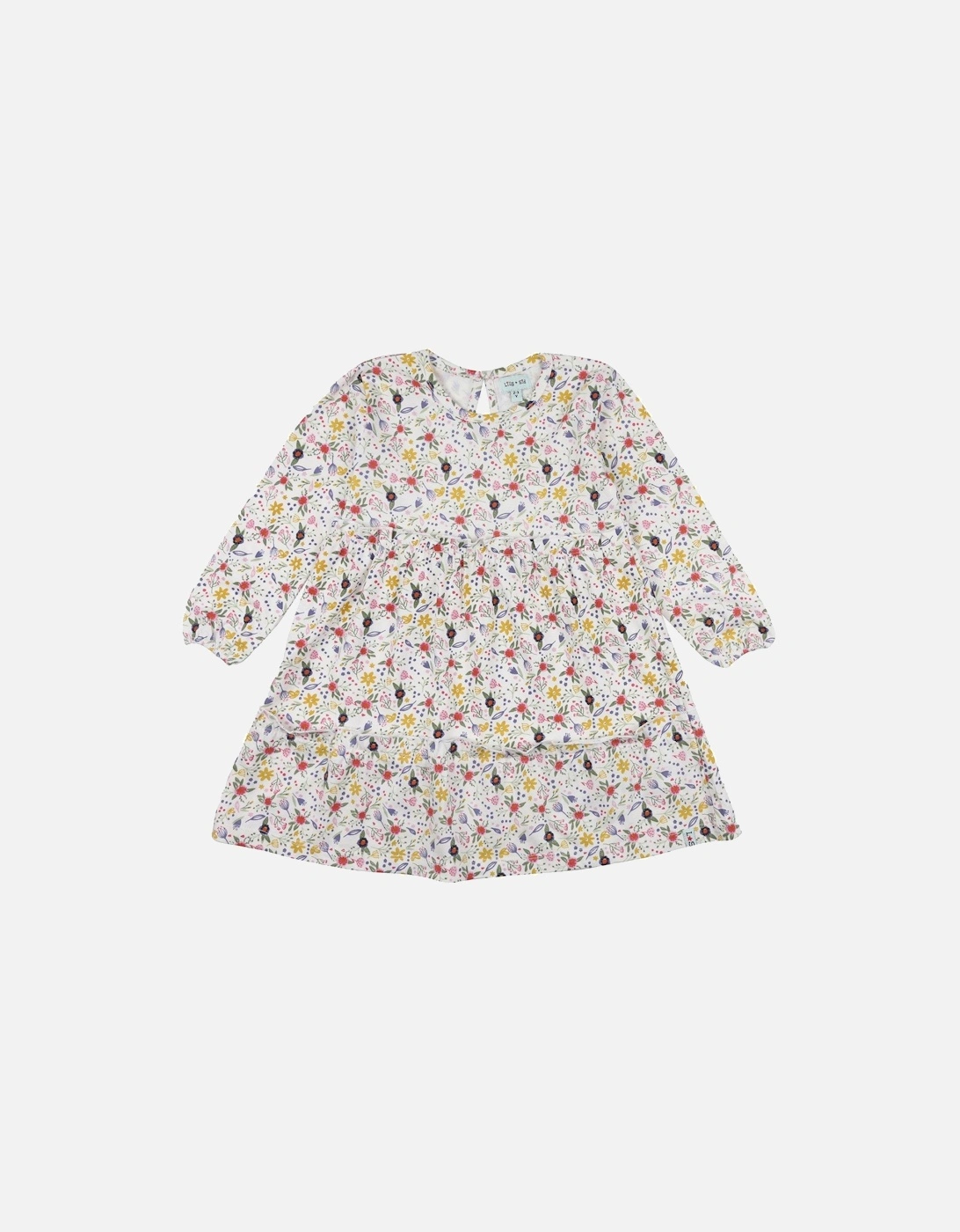 Girls Floral Print Tiered Dress - Multi, 2 of 1