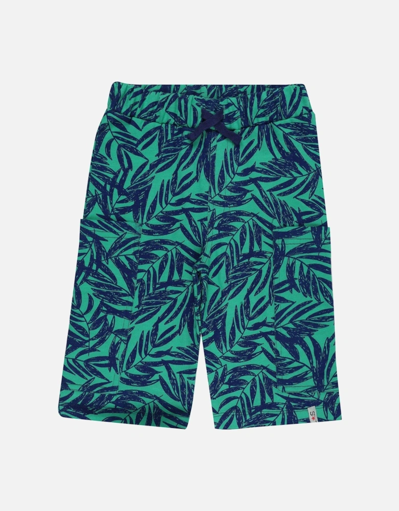 Boys Palm Utility Shorts - Green