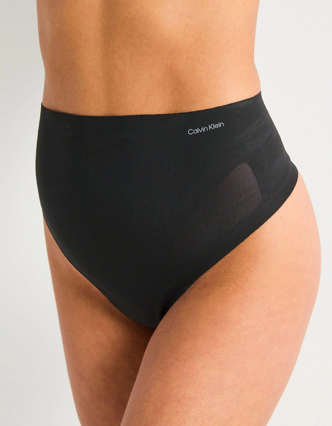 Sculpted Firm Mesh Thong - Black, 2 of 1