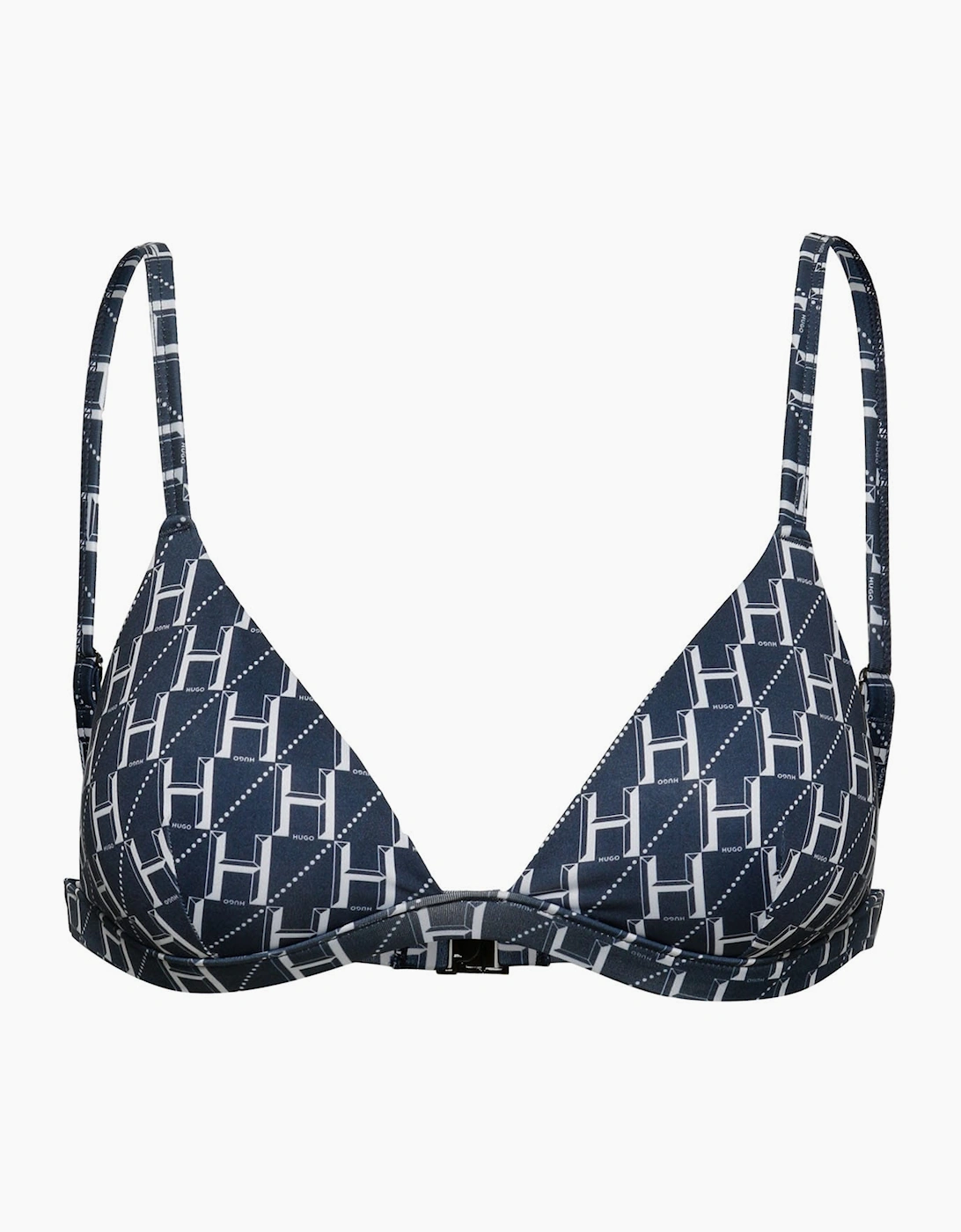 Hugo Boss Women's Monogram Triangle Bikini Top - Multi - Size: 12
