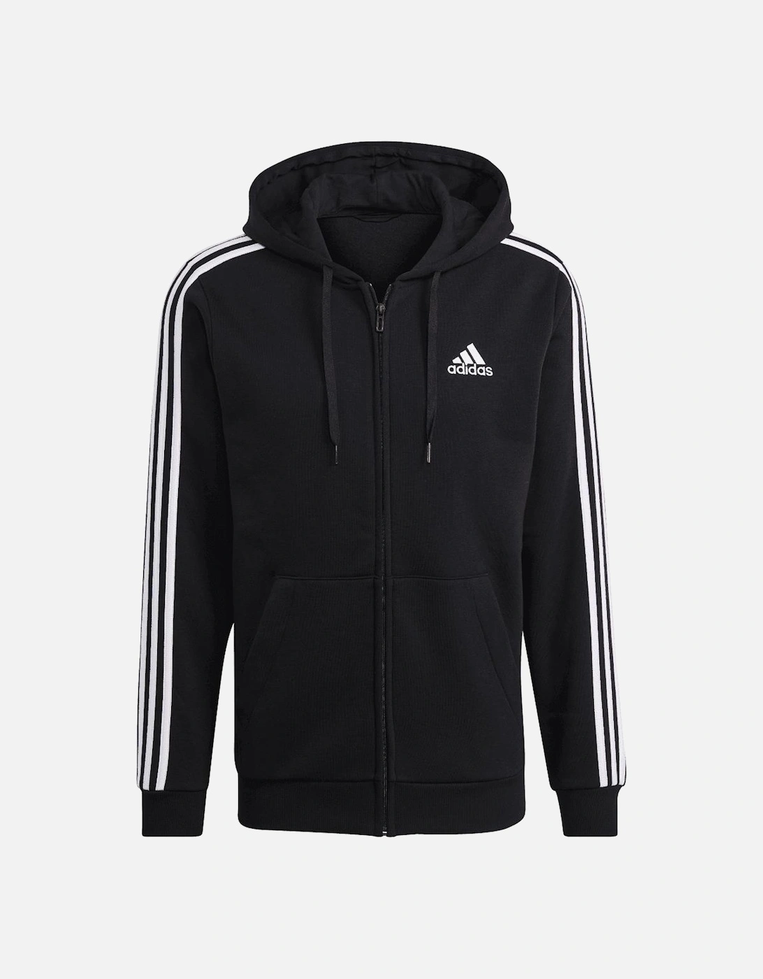 Essentials Fleece 3-Stripes Full-Zip Hoodie, 3 of 2