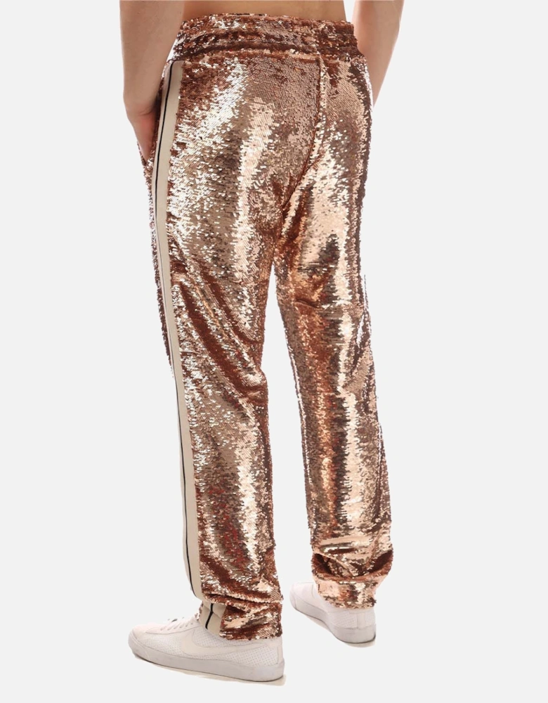 Glittered Sequins Track Pants