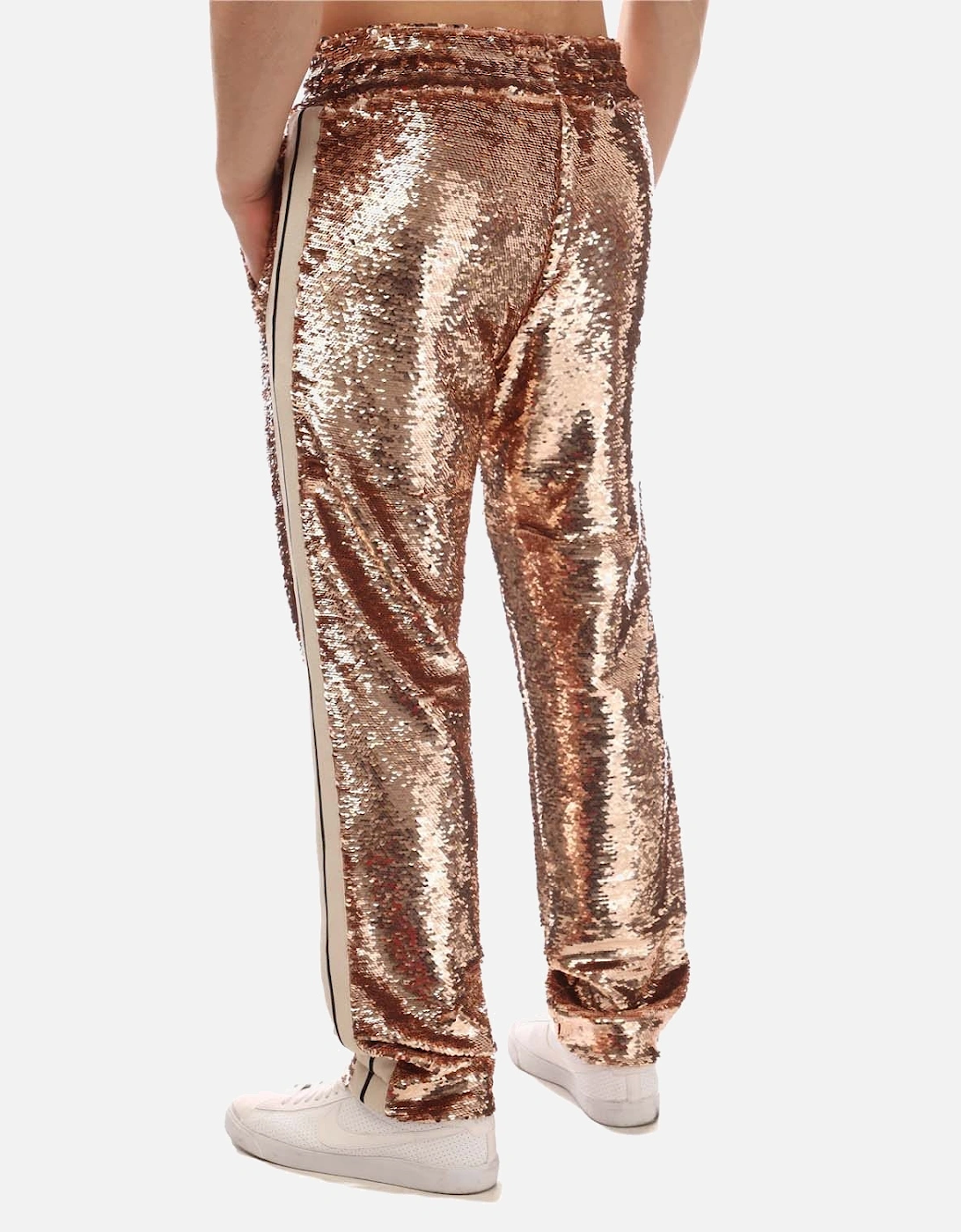 Glittered Sequins Track Pants