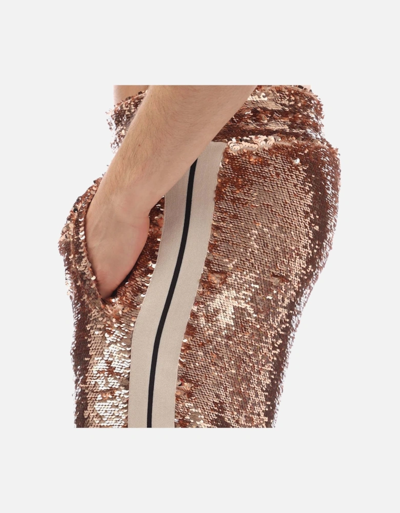 Glittered Sequins Track Pants