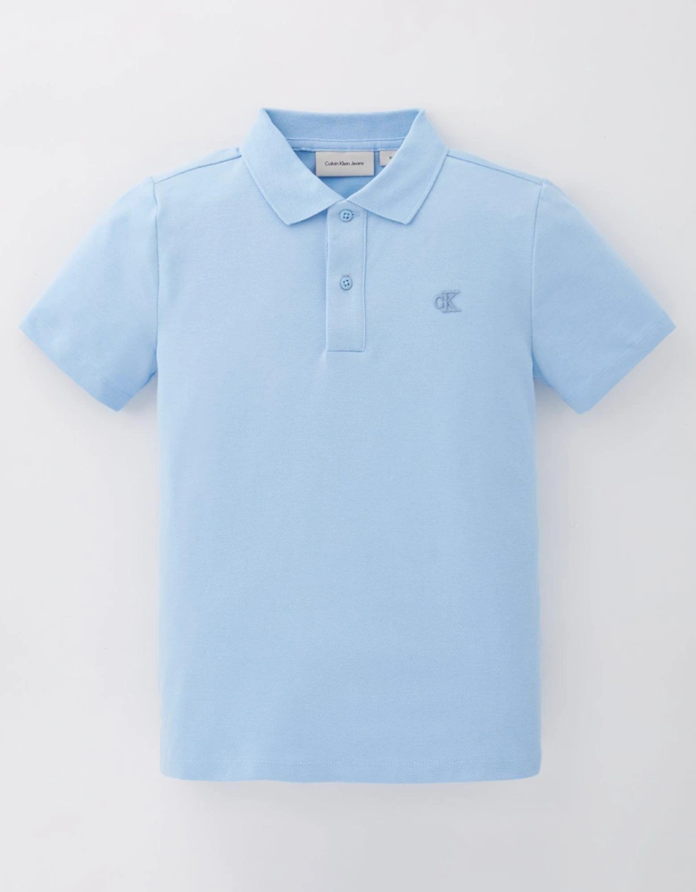 Boys Essential Short Sleeve Regular Polo Shirt - Blue