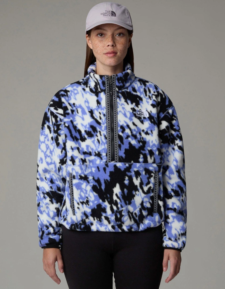 Women's TNF Fleeski 1/4 Zip Pullover - Dark Multi