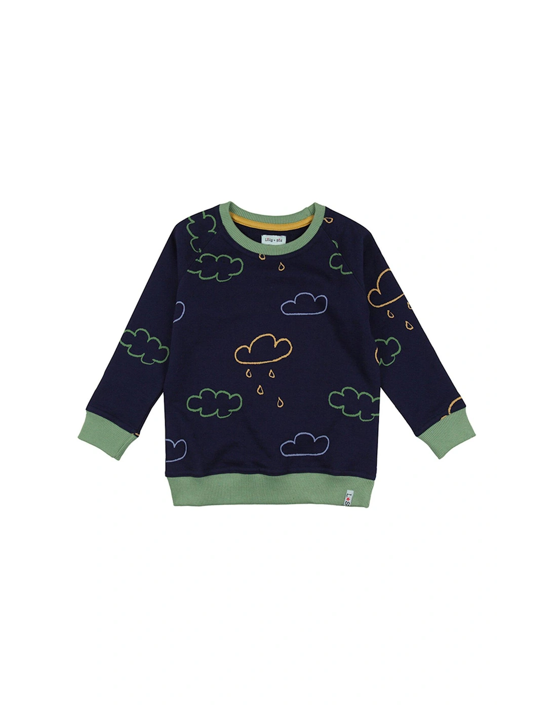 Boys Weather Sweatshirt - Navy, 2 of 1