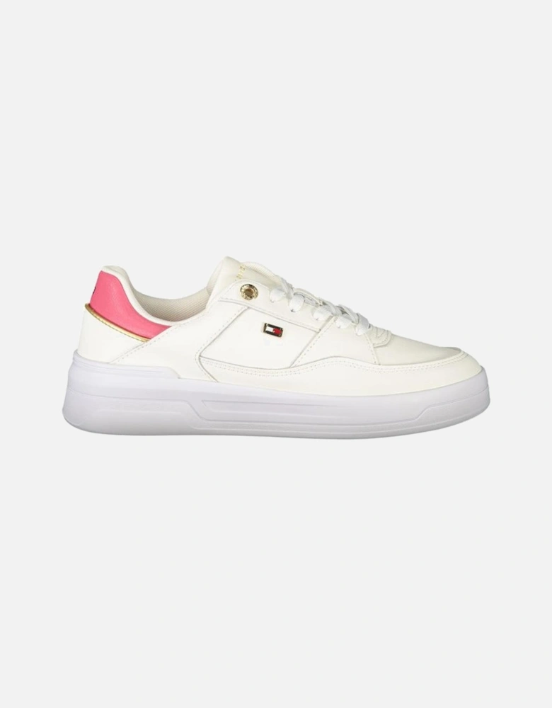 White Polyester Sneaker Women