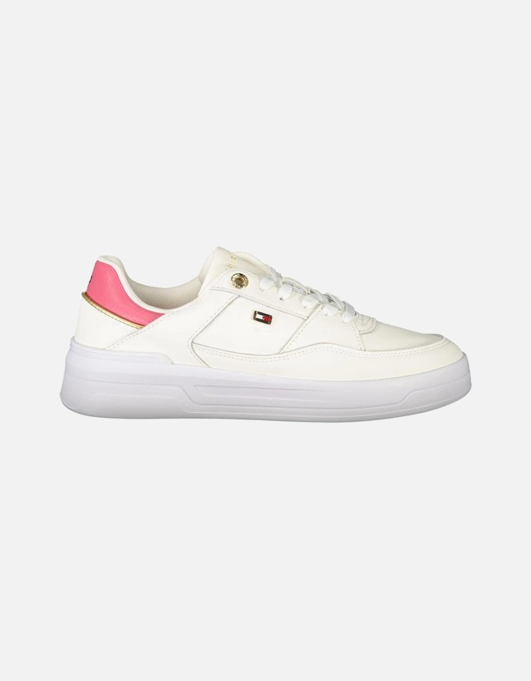 White Polyester Sneaker Women, 4 of 3