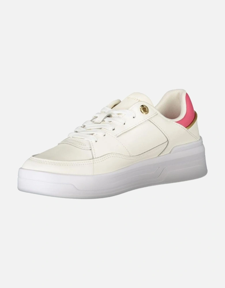 White Polyester Sneaker Women