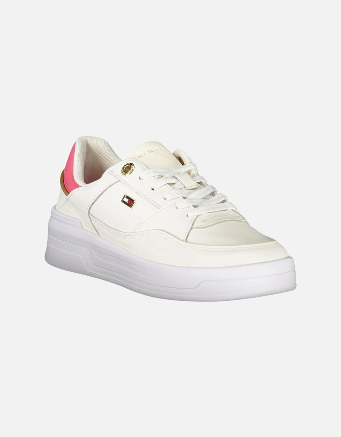 White Polyester Sneaker Women