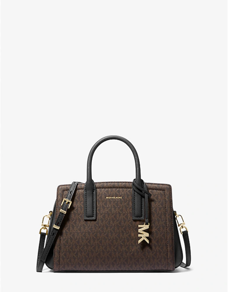 Laila Small Signature Logo Satchel