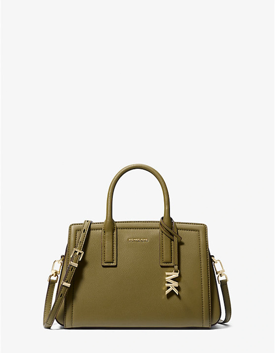 Laila Small Pebbled Leather Satchel, 2 of 1