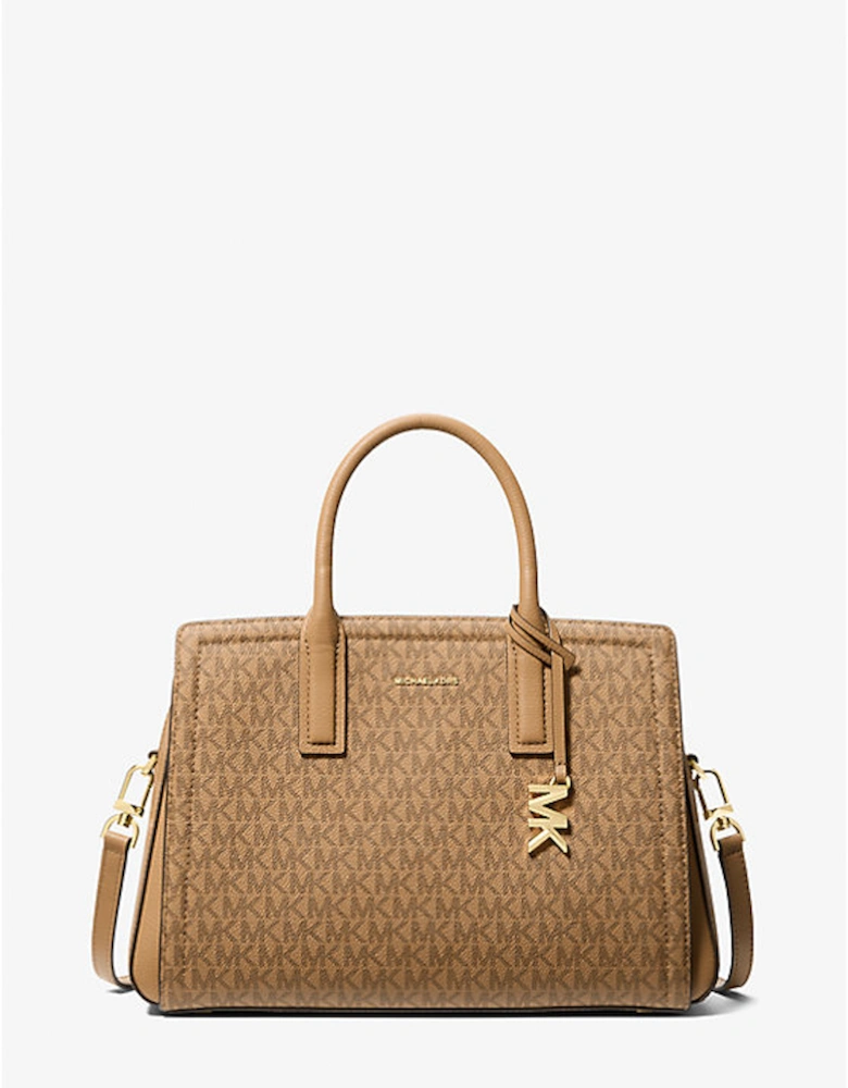 Laila Medium Signature Logo Satchel