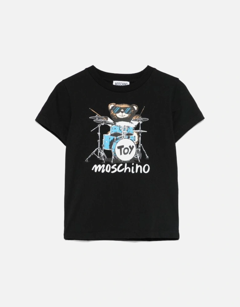 KIDS BLACK DRUMMER T SHIRT H8M04K