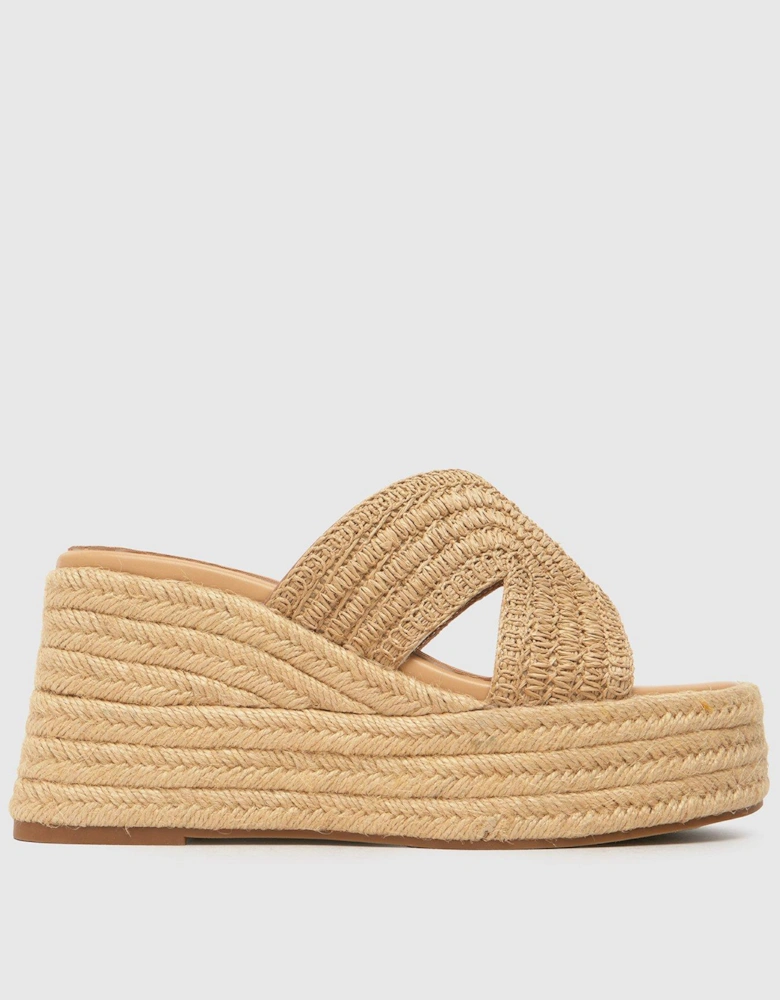 Valetta Espadrille Wedges - Natural