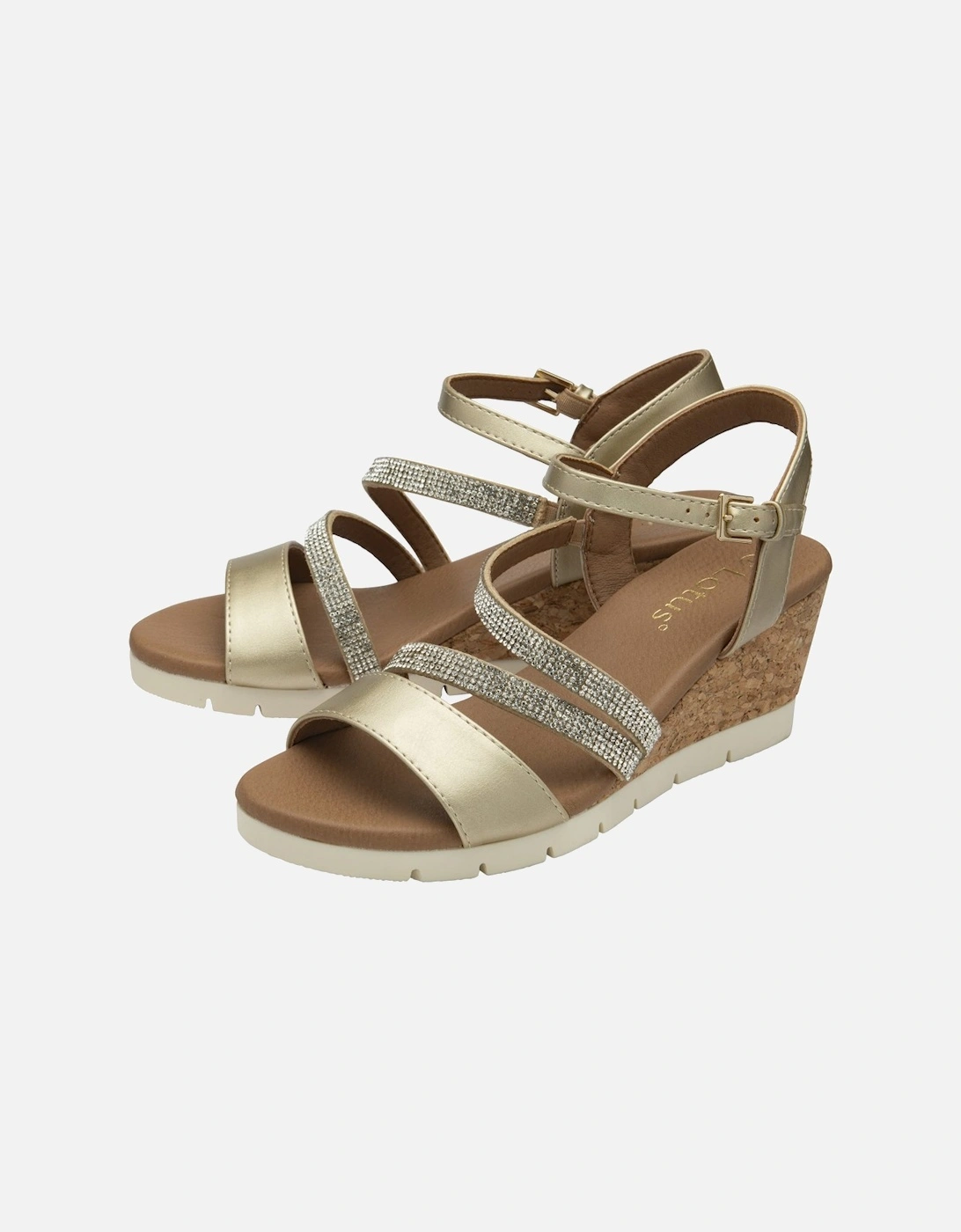 Goldie Womens Wedge Sandals