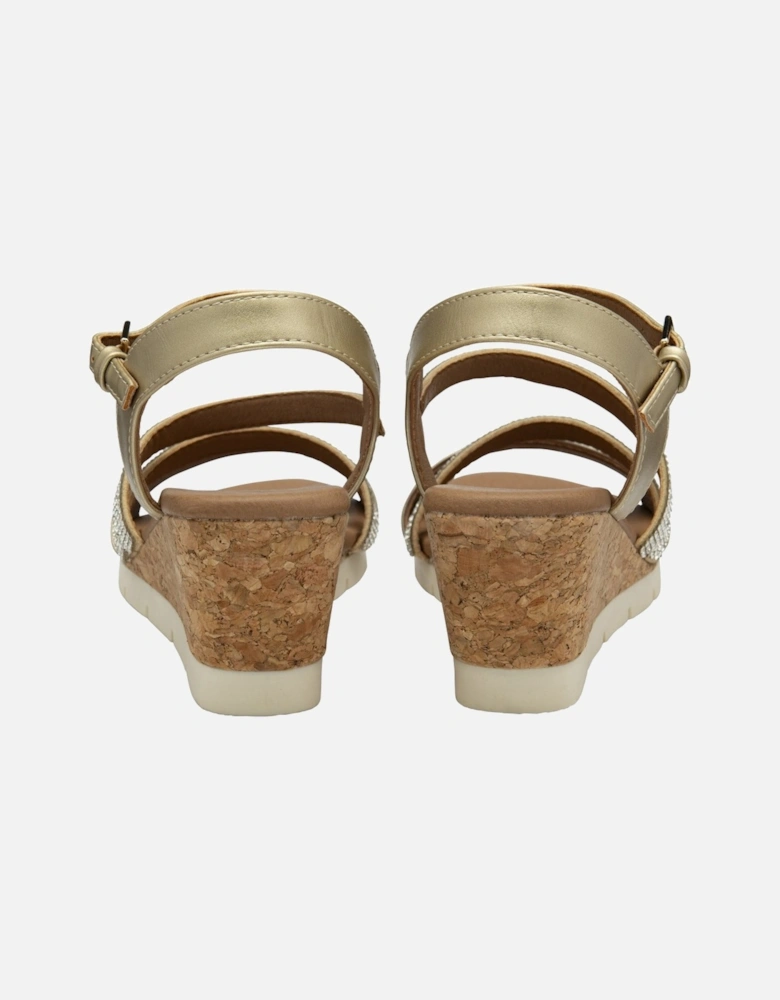 Goldie Womens Wedge Sandals