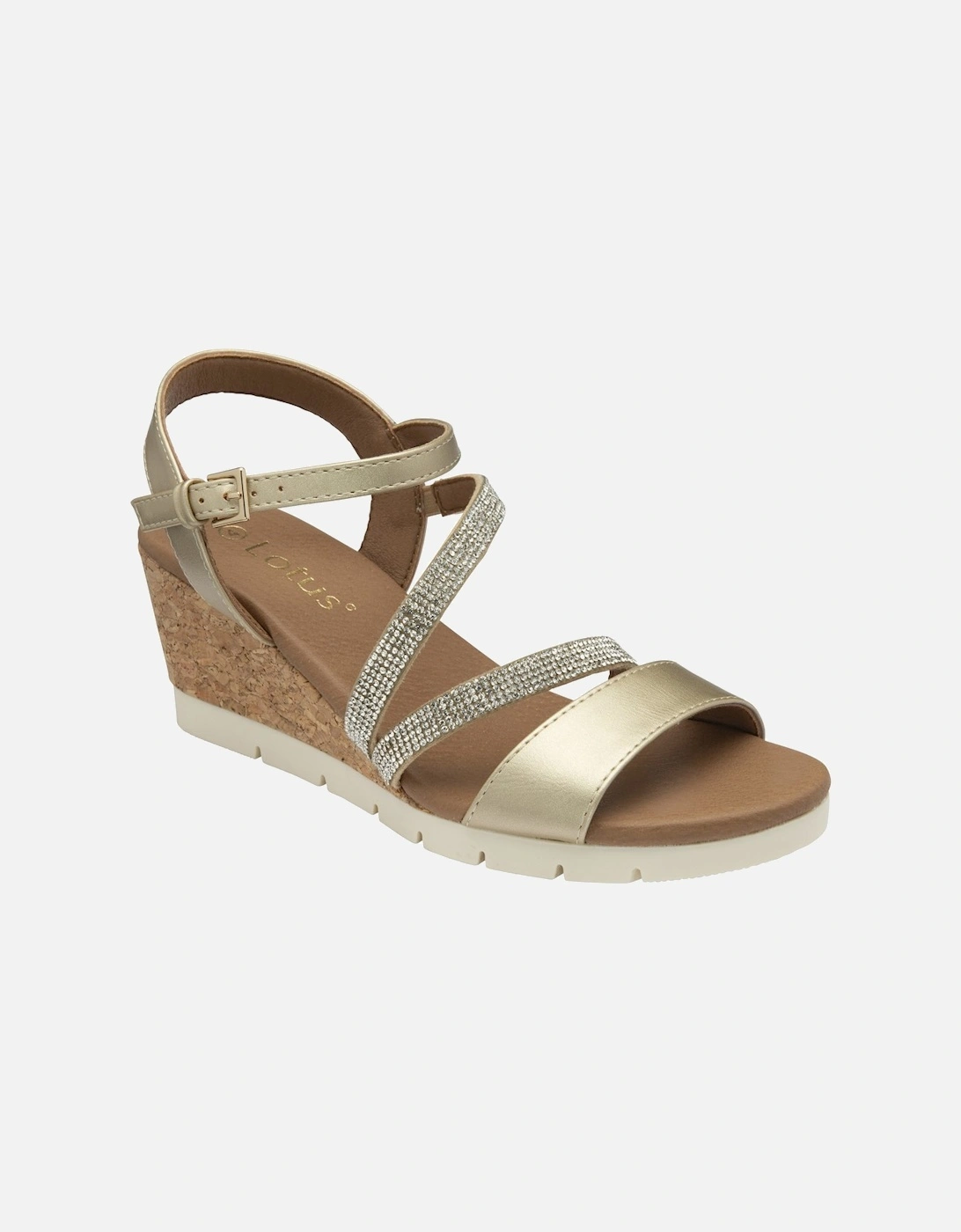 Lotus Women's Brown Goldie Wedge Sandals Size 8