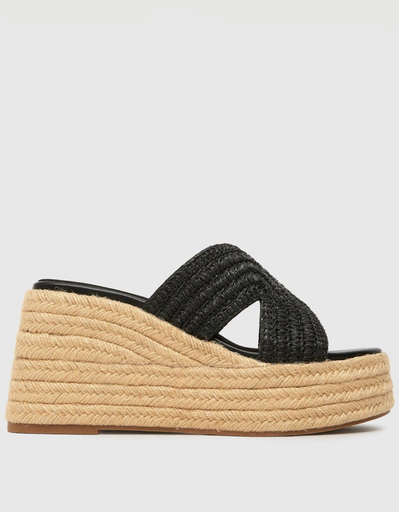 Valetta Espadrille Wedges - Black